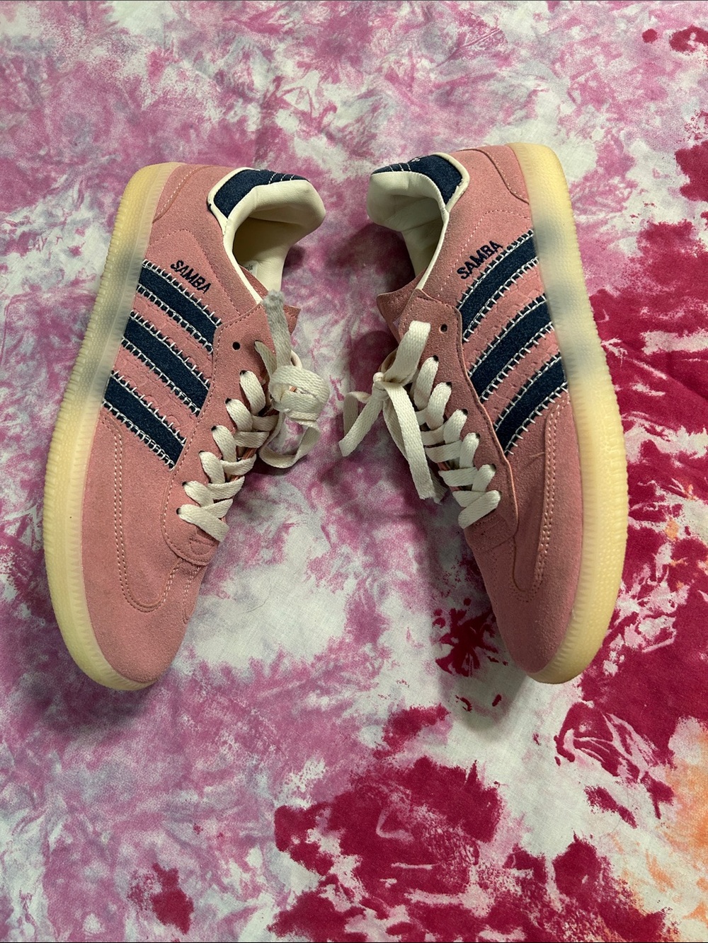 Adidas samba no title pink sneakers size 7 - Picture 4 of 8